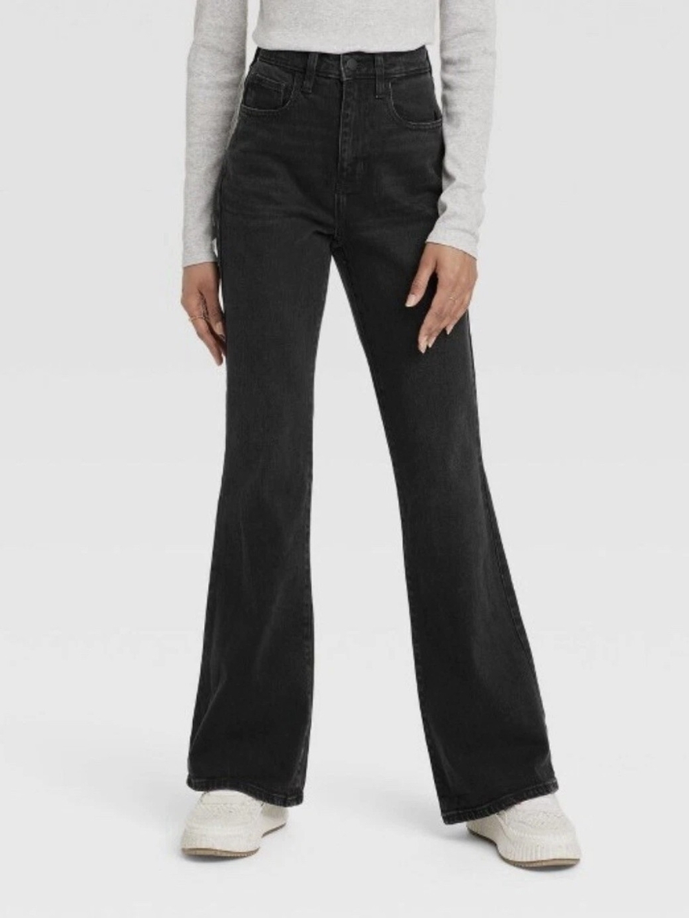 Universal Thread High-Rise Flare Jeans size 10 L - Black Wash